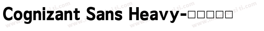 Cognizant Sans Heavy字体转换